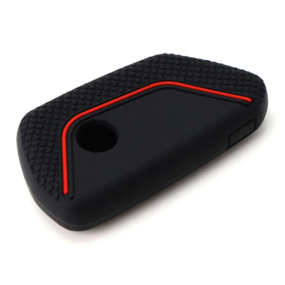 Brand New High Quality Car Key Case For Skoda Octavia Full Package Silicone Soft Black Black Red Line For Golf MK8