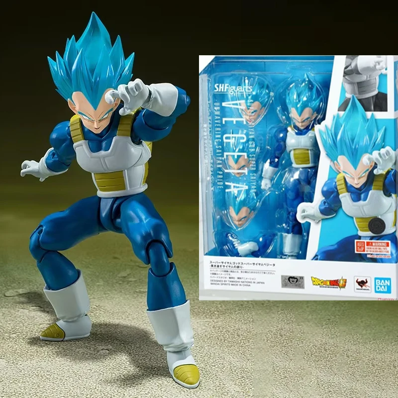 

Оригинальная фигурка Dragon Ball Super Shf Vegeta Super Saiyan God, аниме-фигурка, коллекция Dbz Vegeta, статуя, декор для стола, игрушки