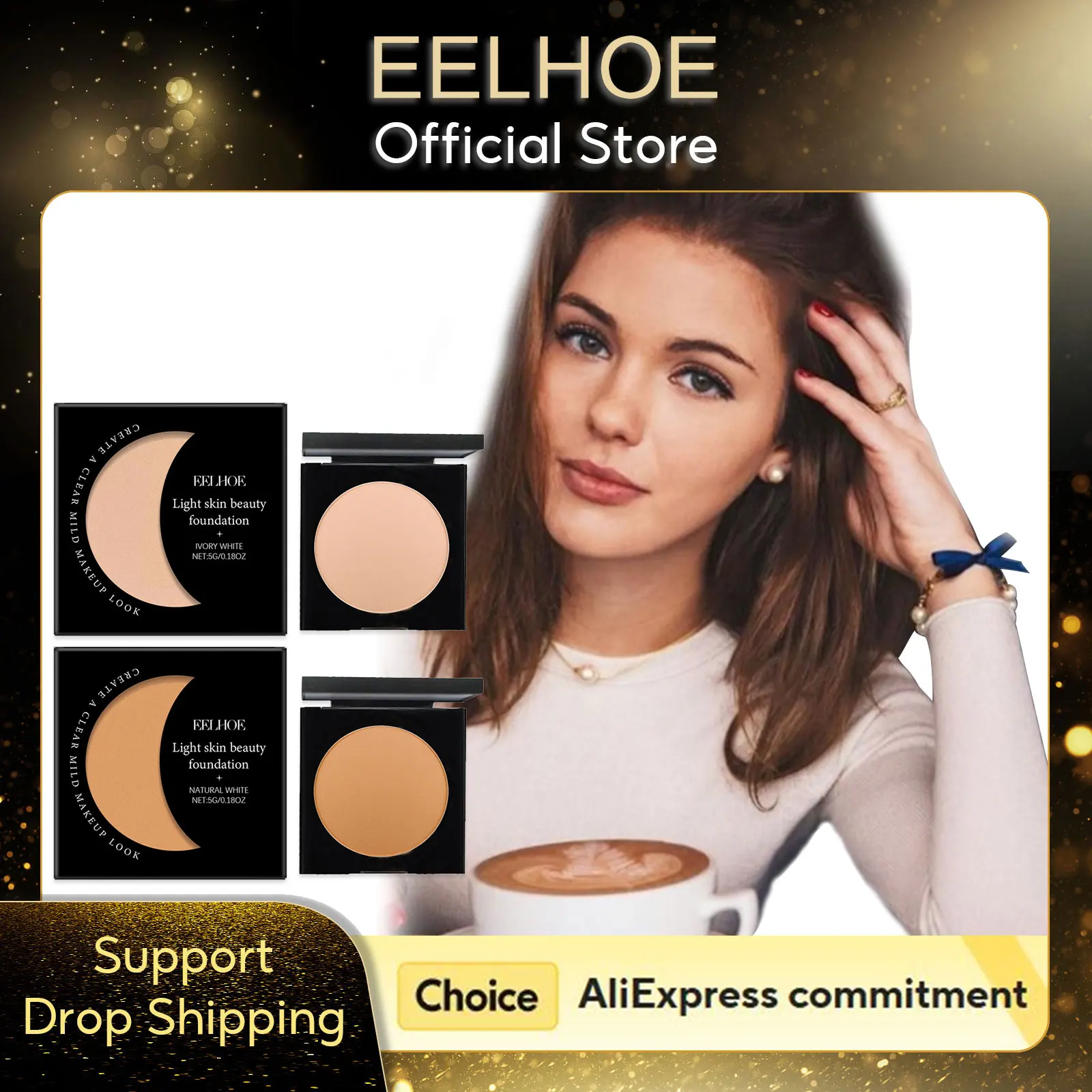 EELHOE ファンデーションメイクアップクリームオイルコントロールマット防水化粧ベース保湿フェイシャルコンシーラー高カバレッジファンデーション