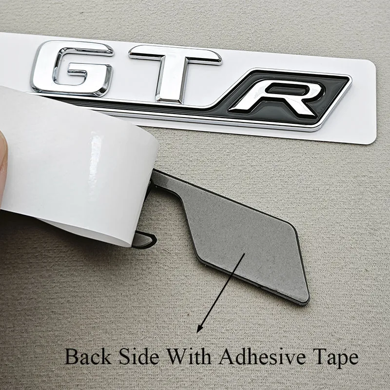 ثلاثية الأبعاد ABS كروم سيارة رسائل شارة الخلفي الجذع شعار GT R ملصق شعار الشارات لمرسيدس بنز GT R الذيل بمناسبة الملحقات