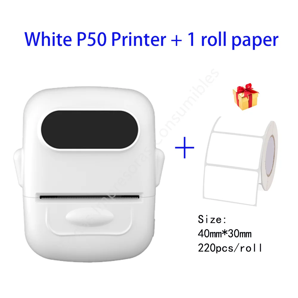 3PK E210 Marklife P50 Phomemo M110 Thermal Label Printer Paper Tape 40*30mm Self-adhesive Label Sticker for E210 P50 Label Maker