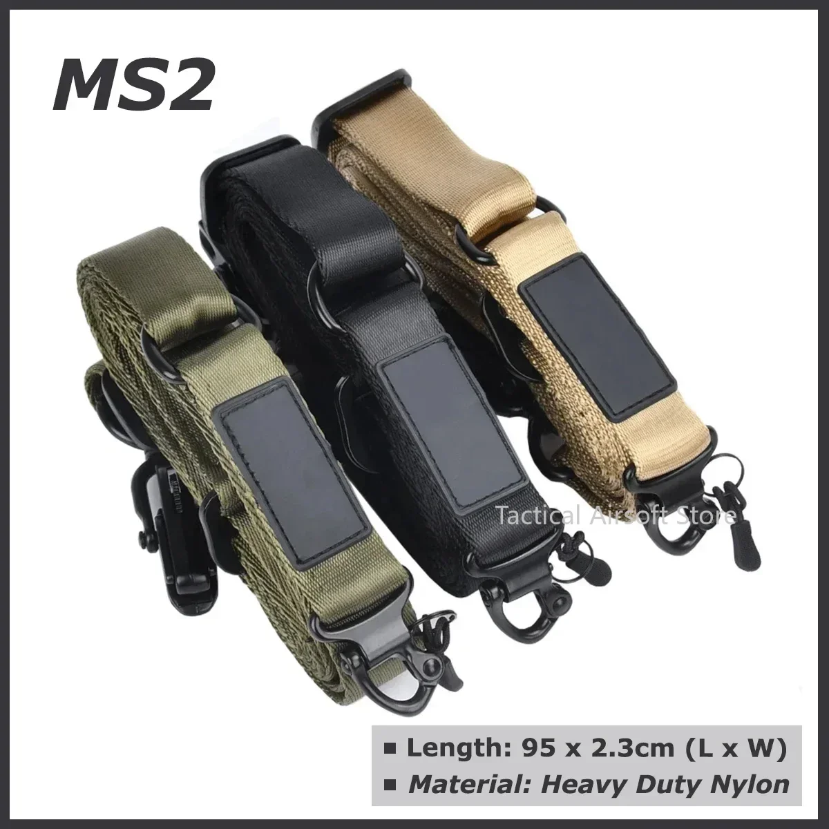 MS4 Sling MS2 MS3 Rifle Gun Hunting Nylon Adjustable 2 Point Strap Quick Detach QD Mount Military Belt Strap