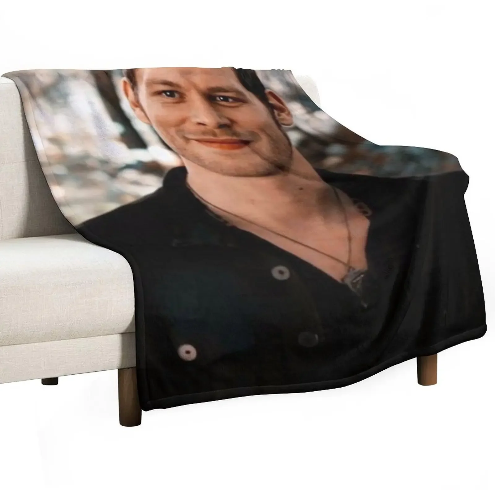 

Klaus Mikealson Throw Blanket Large Soft Big Blankets