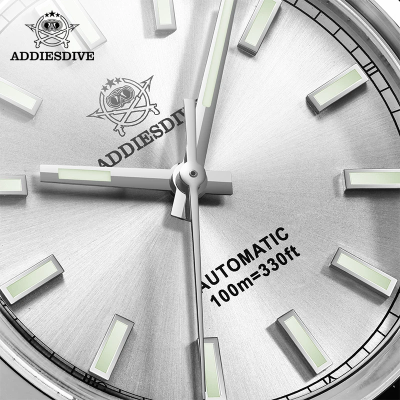 ADDIESDIVE 36mm AD2028 PT5000 Automatic Mechanical Watch Sapphire Reloj Hombre BGW9 Super Blue Luminous 10Bar diver Man Watch