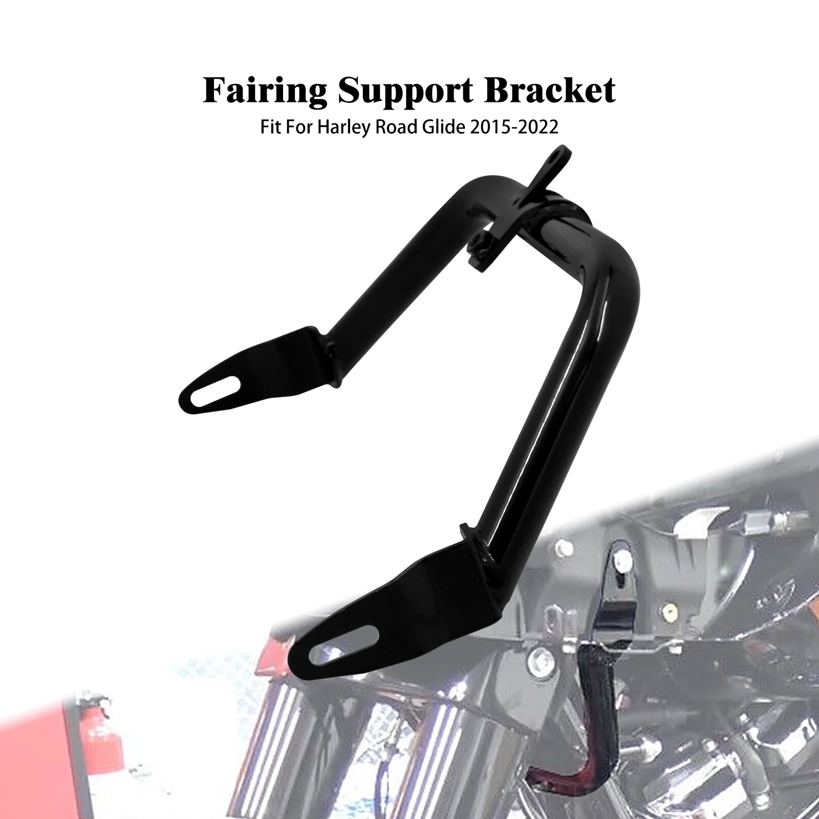 

Motorcycle Black Fairing Support Bracket Chopped Black Engine Guard For Harley Touring Road Glide FLTRX Special FLTRXS 2015-Up