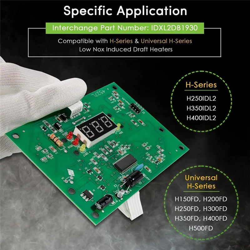 IDXL2DB1930 لوحة عرض سخان حمام السباحة لسلسلة Hayward FD H ملحقات قطع غيار منخفضة NOX-X59A