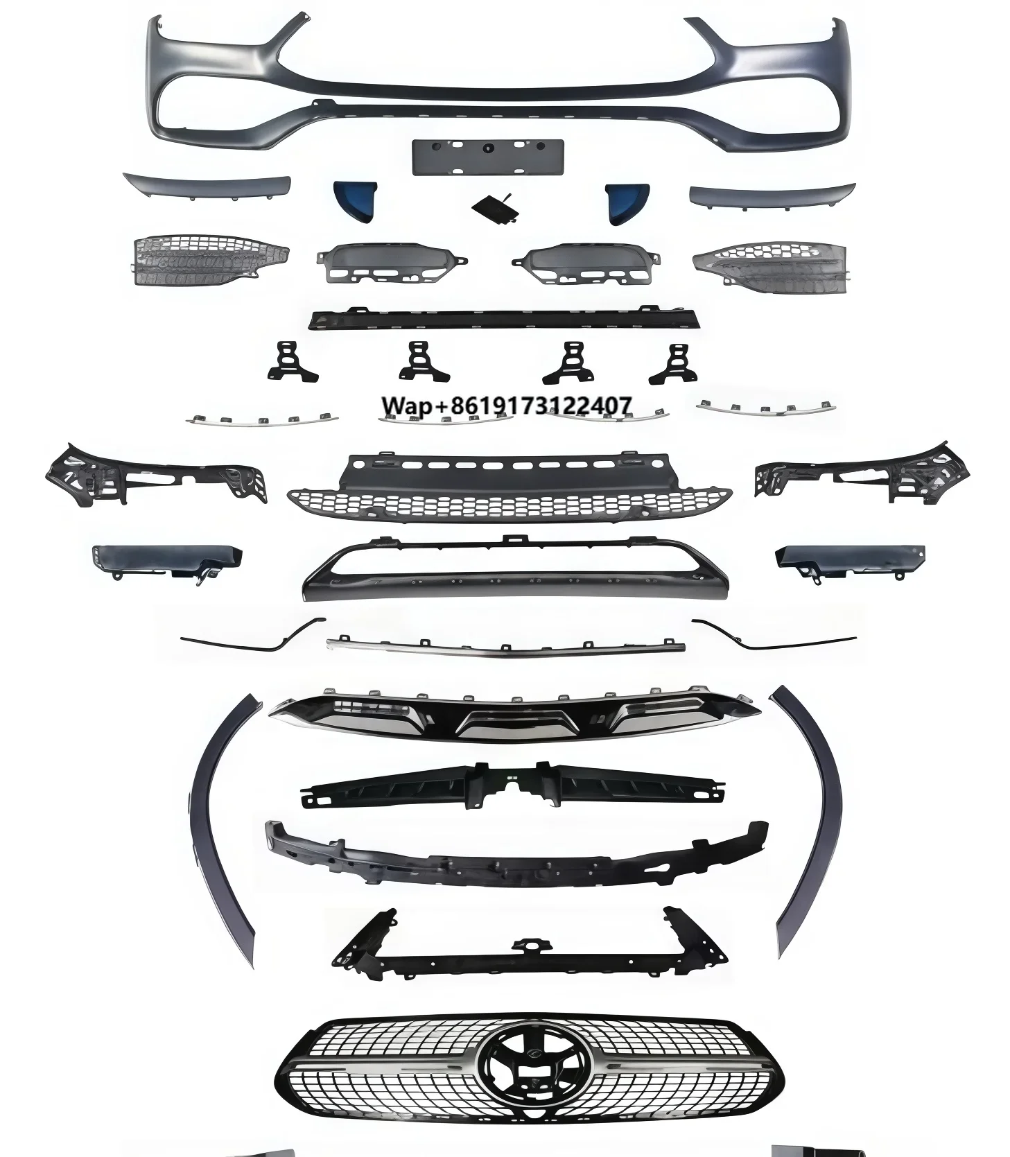 High Quality GLE 350 to GLE450 W167 Bumper Retrofit Kit-Bolt-On Auto Body Kit for 2021-2023