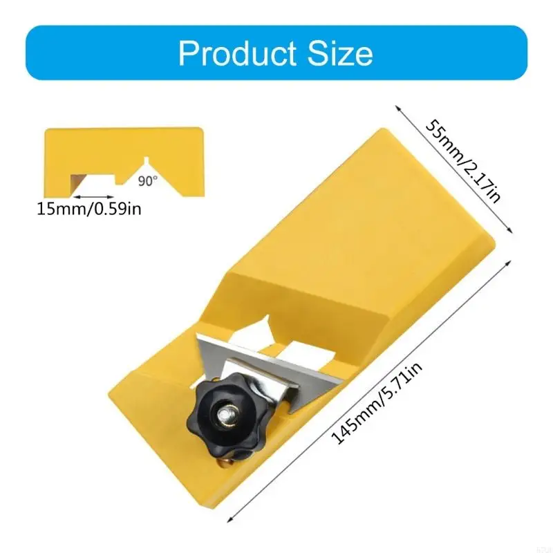 57QF Máy bay tay mặt phẳng Gypsum Tobsum Tool, Thanh thạch nhanh Máy cắt nhanh 45 °/90 ° Kế hoạch Kế hoạch Deburring Công cụ cắt