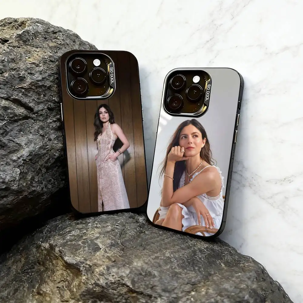 

Monica Barbaro Phone Case For iPhone 17,16,15,14,13,12,11 Plus,Pro Max,XS,Colored Silver Plated Inside Cover