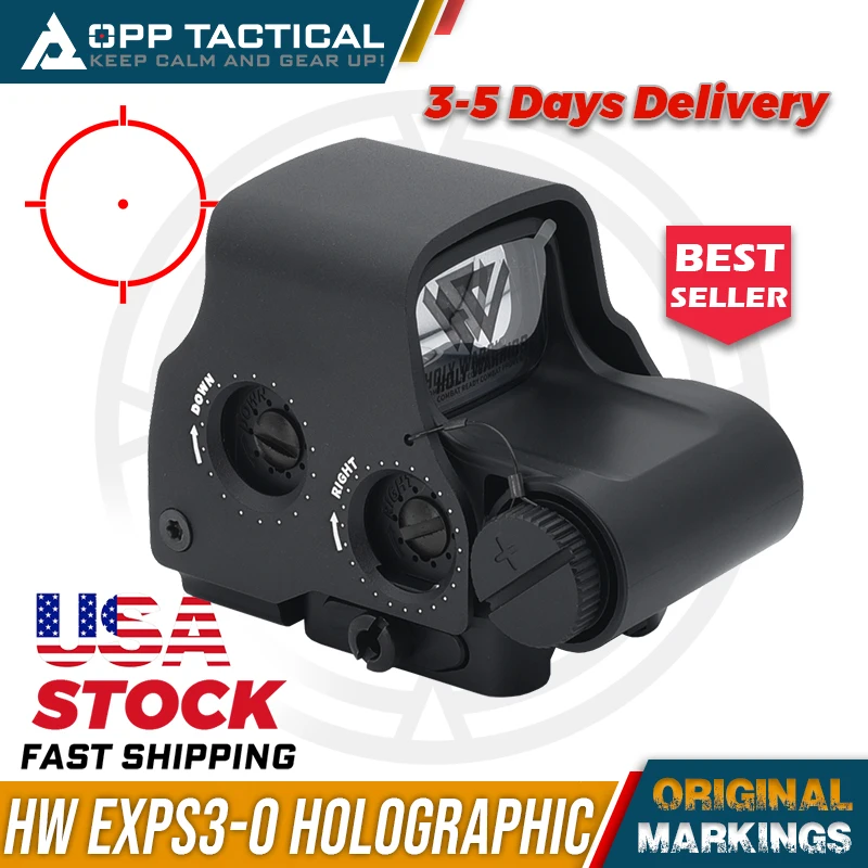 New 2024 Holy Warrior S1 EXPS-3-0 NV Function 558 Red Dot Sight Hunting Holographic Airsoft Sight with Full Original Markings