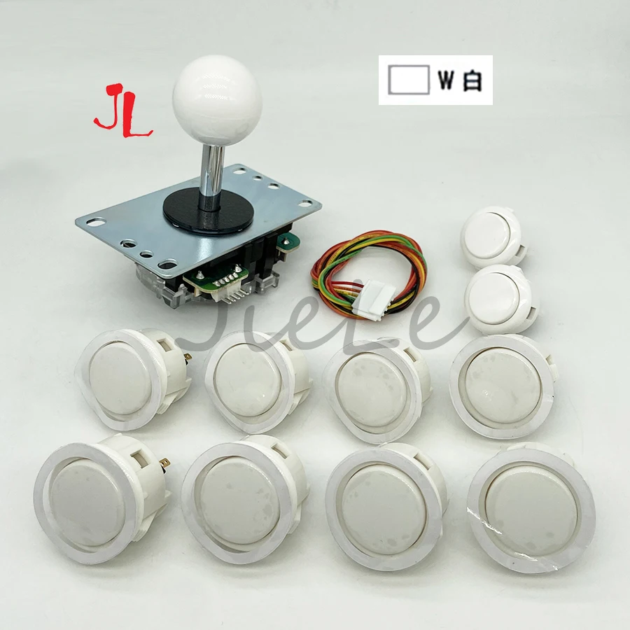 Joystick Sanwa originale giapponese per macchina da gioco arcade, pulsante, controller USB, parti del kit fai da te, 8 OBSF-30, JLF-TP-8YT