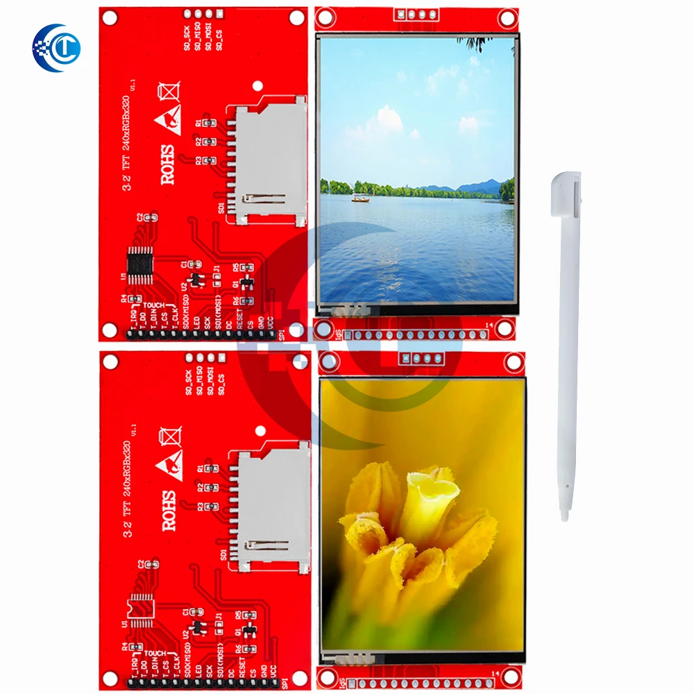3.2 "3.2 بوصة TFT LCD وحدة شاشة تعمل باللمس 240X320 ST7789 شاشة الكريستال السائل لاردوينو UNO MEGA2560 مع اللمس/بدون اللمس