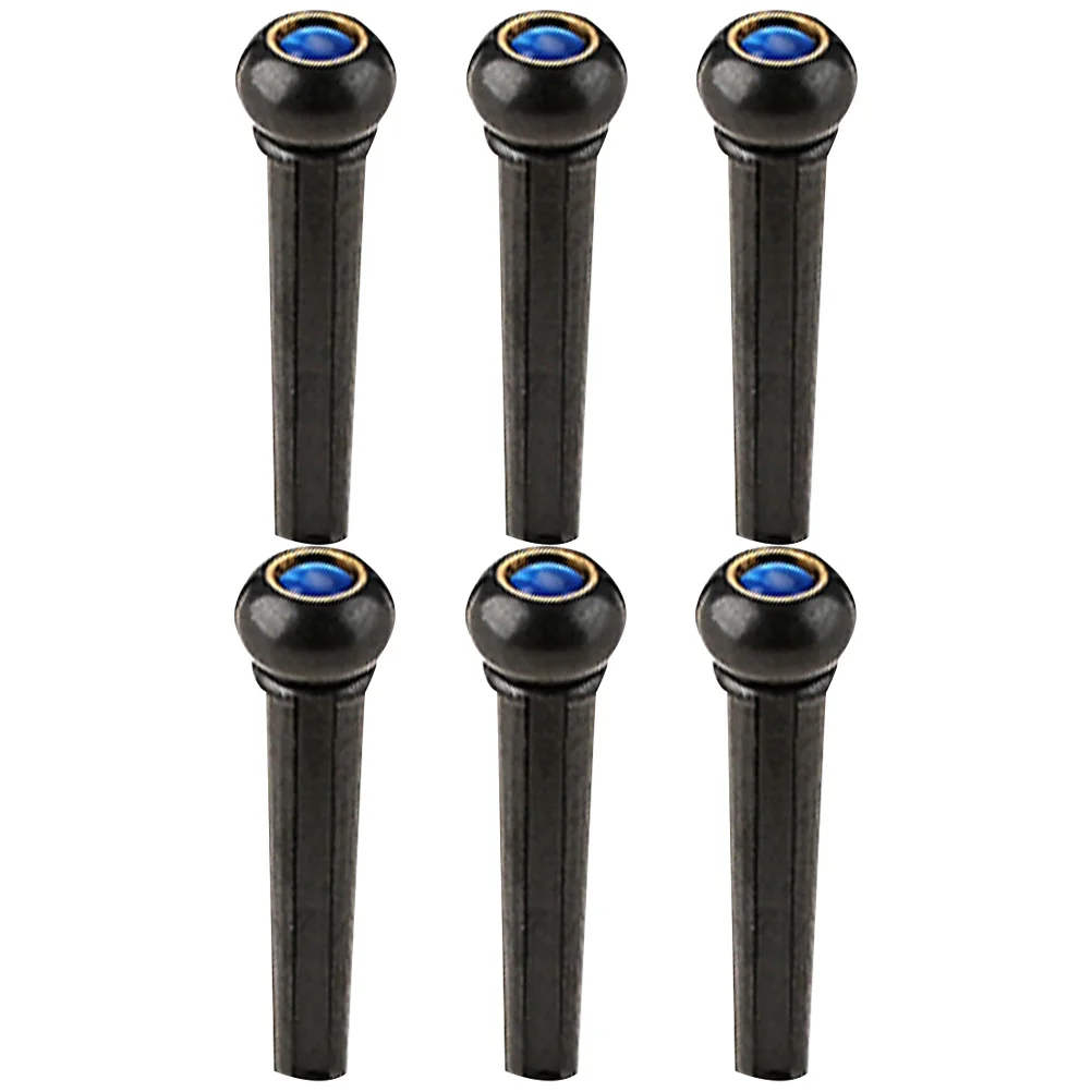 

6pcs String Pegs Plastic Bridge Pins For Guitar Replacement Lightweight Smooth No Burr Easy To Carry Outdoor Use Guitar