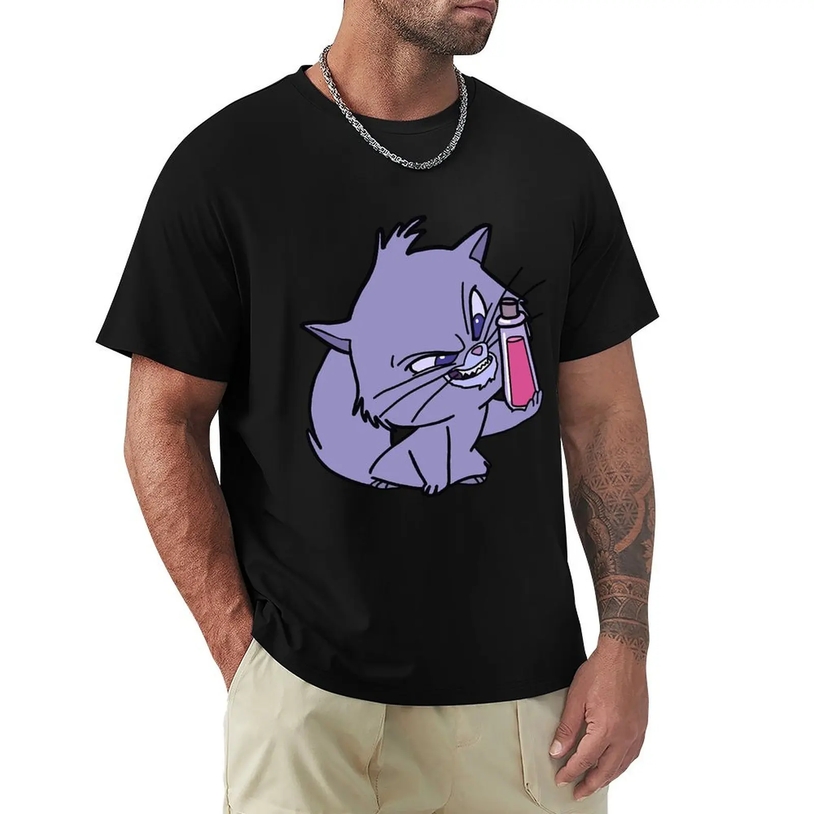 

Yzma Cat With Poison Bottle T-Shirt hippie clothes valentines clothes kawaii clothes vintage t shirts men t shirt