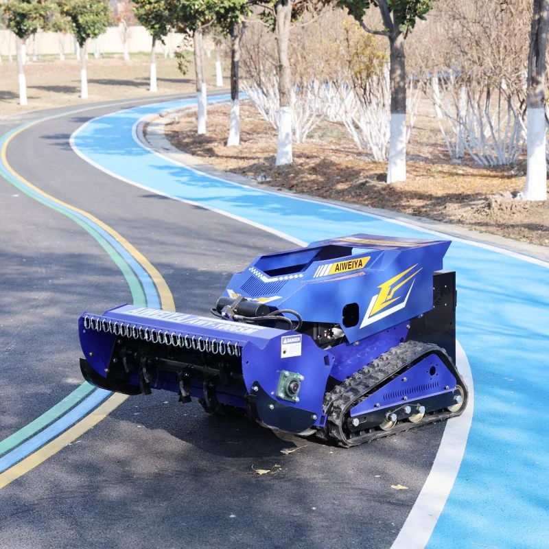 Customized Best Forestry Mulcher Crawler Mower 800mm 1000mm Mm Remote Control Rc Flail Brush Mower for Slope