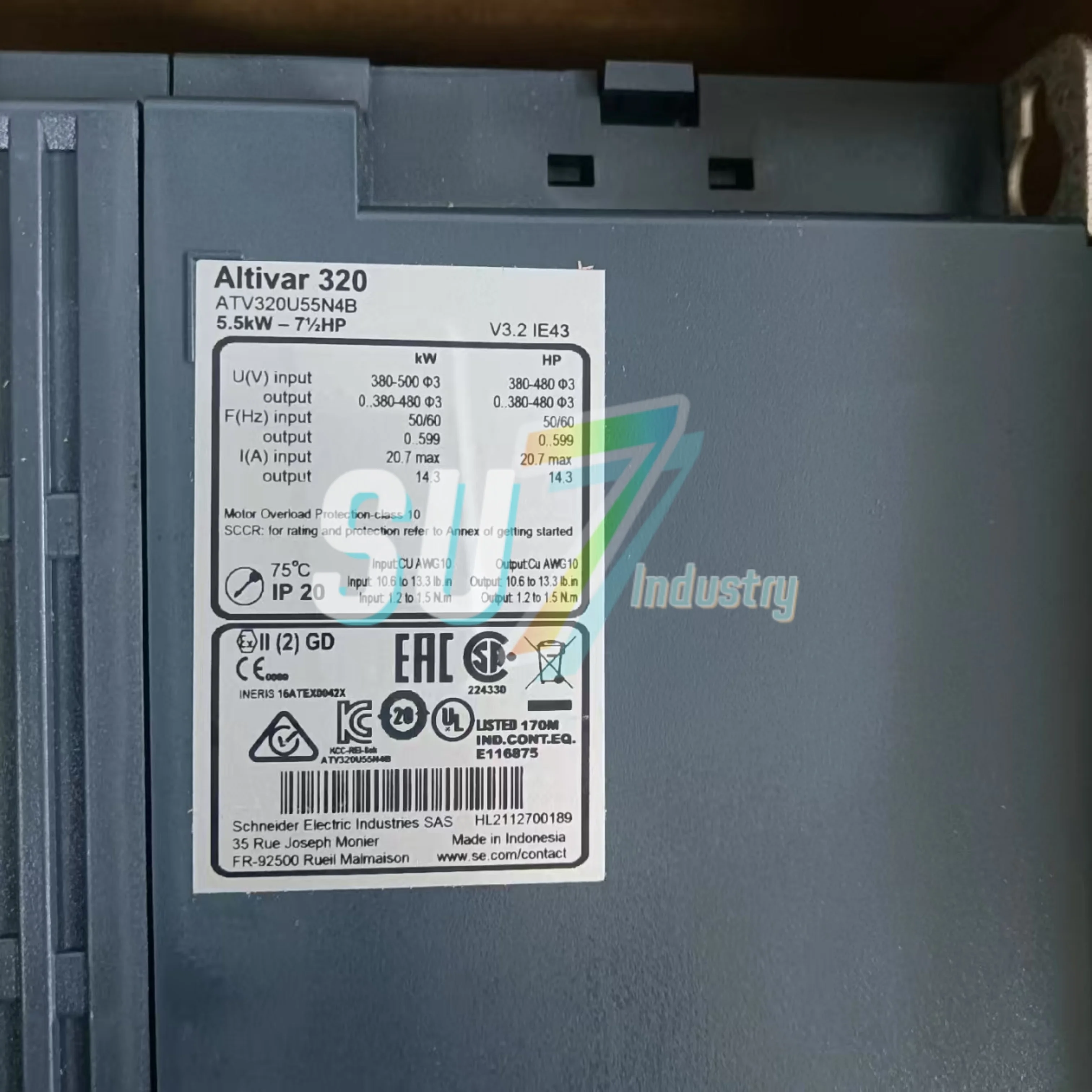 インバーター新オリジナル ATV320U40N4C ATV320U55M3C ATV320U55N4B