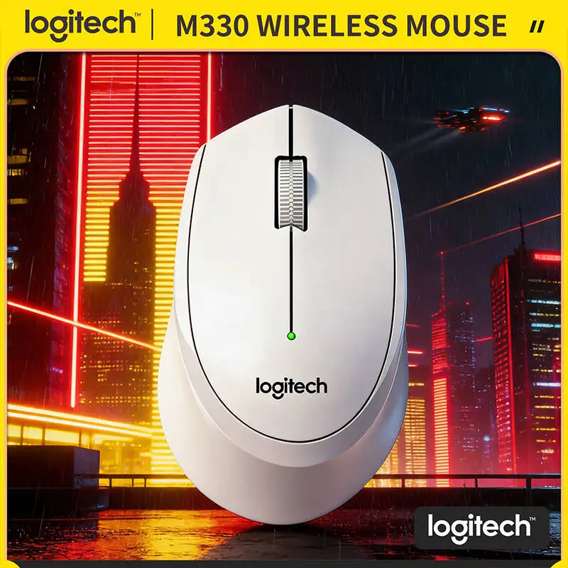 

Бесшумная беспроводная мышь Logitech M330 с USB-приемником 2,4 ГГц, 18 месяцев автономной работы, высокоточное отслеживание для ПК, Mac, Chromebook
