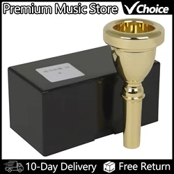 Tuba Mouthpiece Euphonium Large Mouth Holding Copper Alloy Material Silver Gold Mouthpiece Brass Musical Instrument Accessory