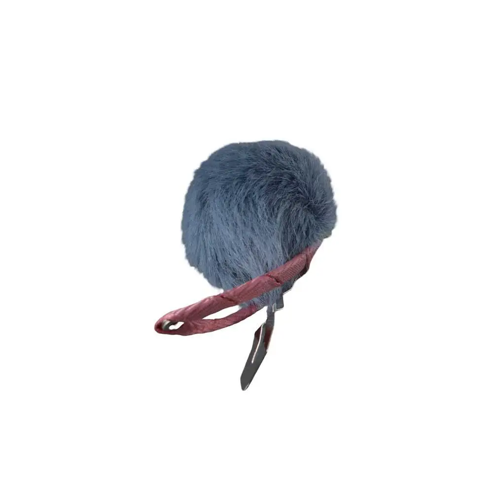 Girls Children Small Pompom Hairball Fur Pompom Barrette Hairpins Hair Clip Hairclips