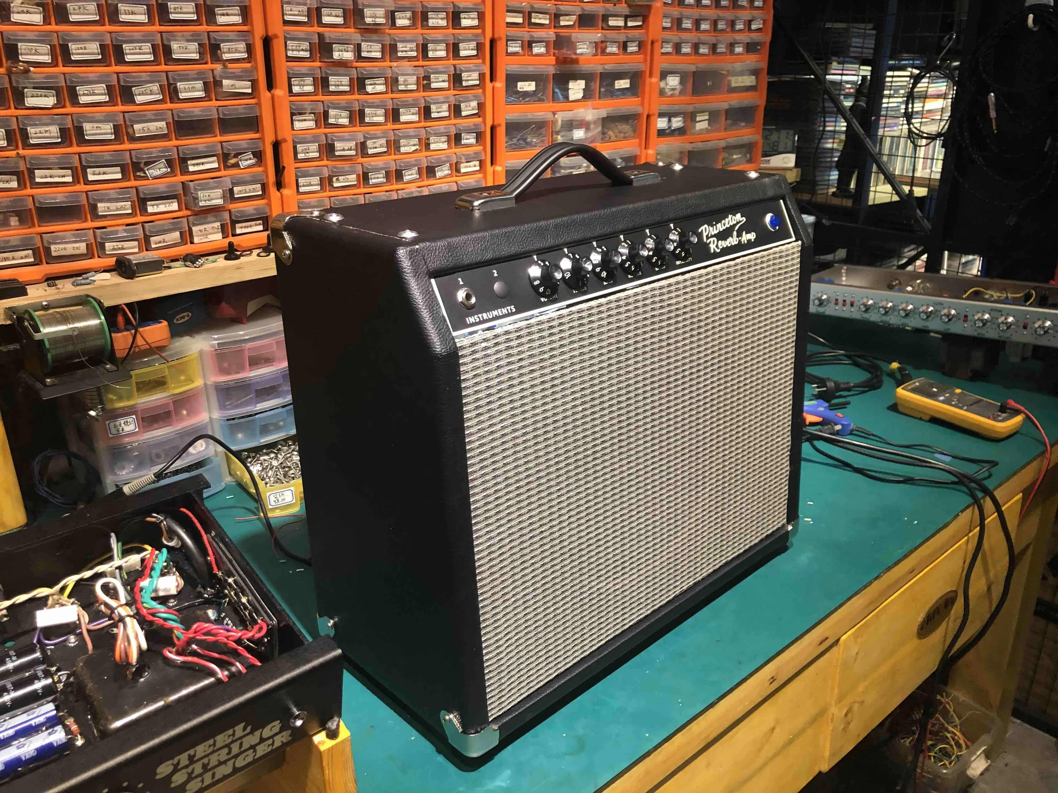 Custom Princeton Reverb 1967 1966-Blackface 12ax7*4, 6v6*2,5ar4*1 Guitar Amp Head Combo Most Classic Version