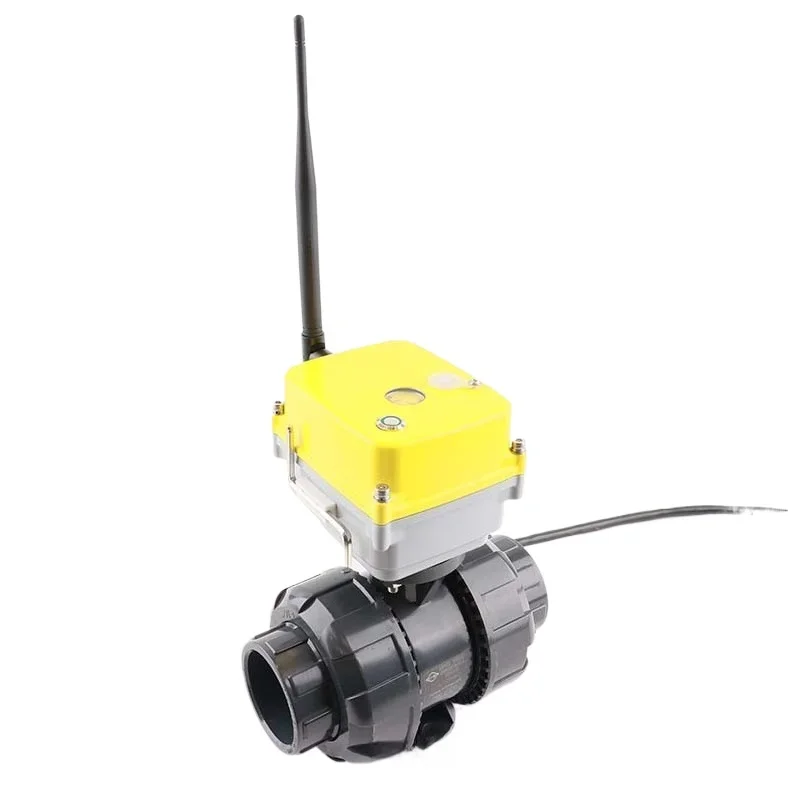 wifi electric ball valve, smart valve mobile APP remote control, live connection ball valve