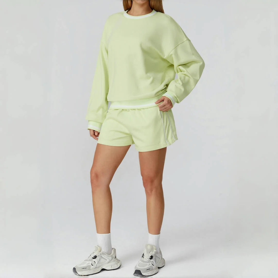 

Комплект для йоги, спортивная одежда для фитнеса, повседневная одежда для тренировок, спортивные штаны, толстовка, удобная универсальная зимняя уличная модная спортивная одежда