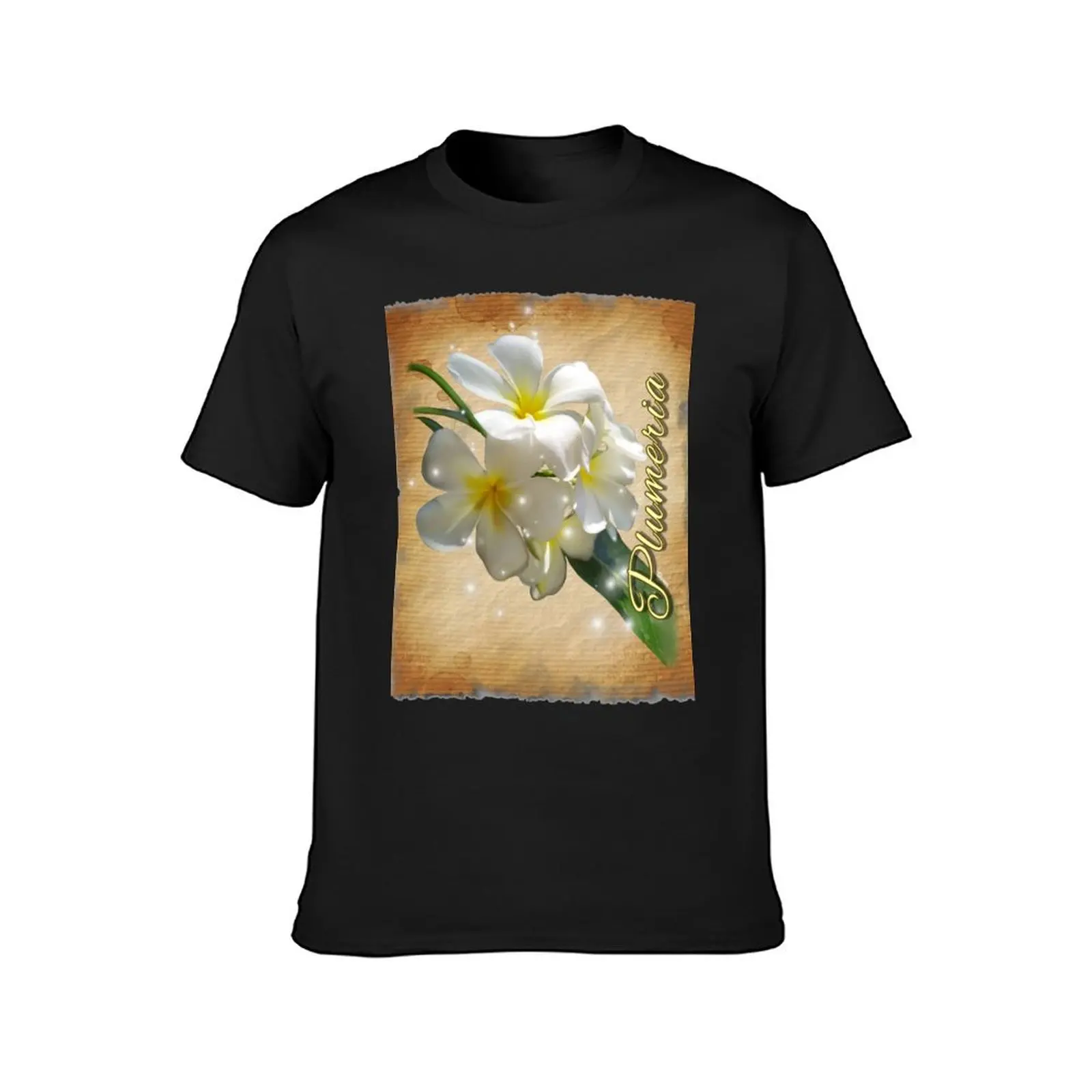 My photo #3 Plumeria Flower T-Shirt boys whites kawaii clothes korean fashion mens big and tall t shirts