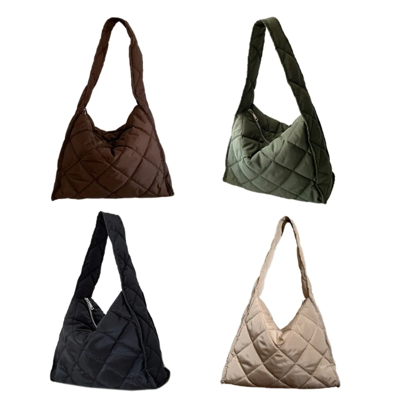 

Quilted Shulder Bag Stay Fashionable and Warm Handbags for Women and Girls