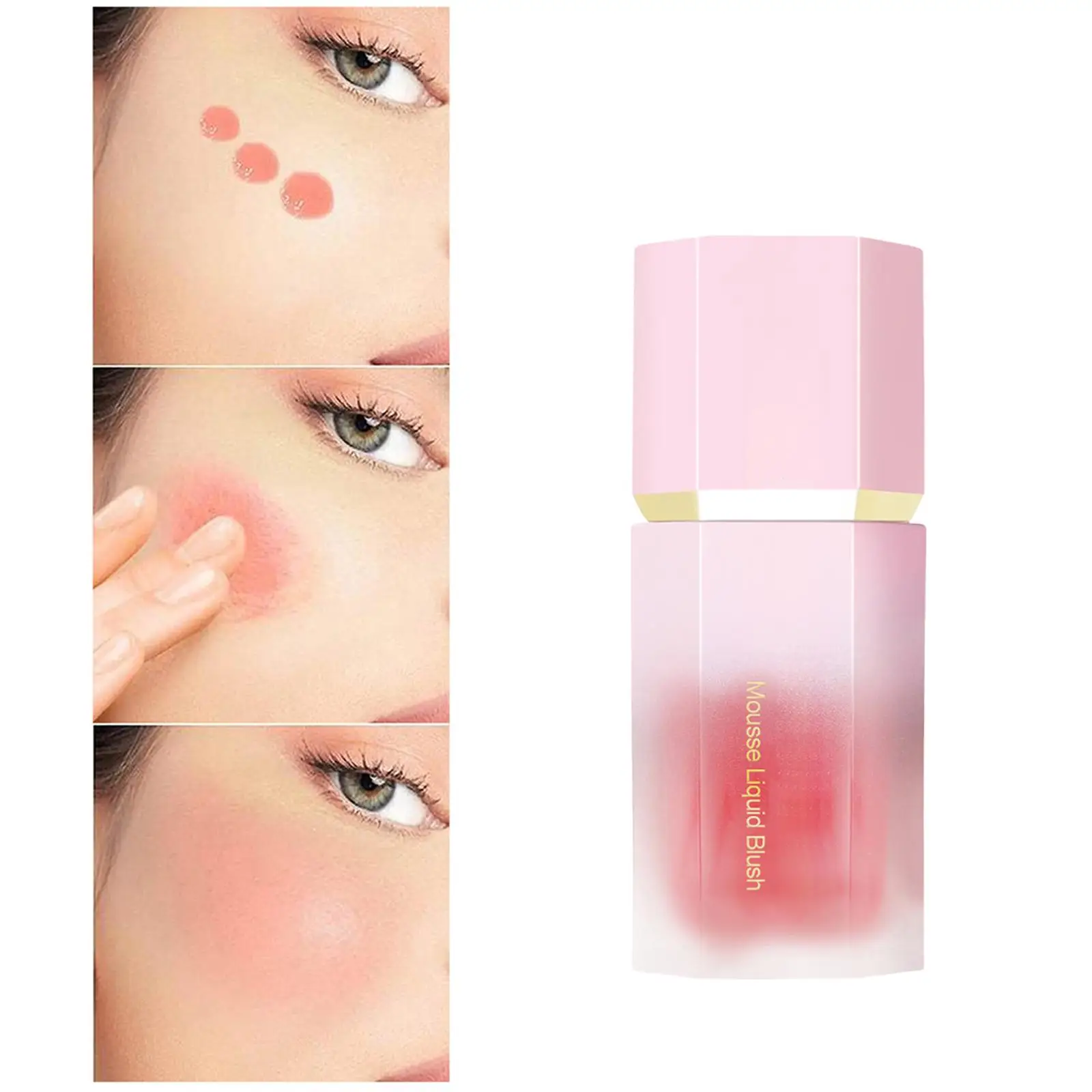 Face Blush Palette Lightweight Creamy Cheek Blusher Makeup Powder for Girls Nourishing Glow Portable Use