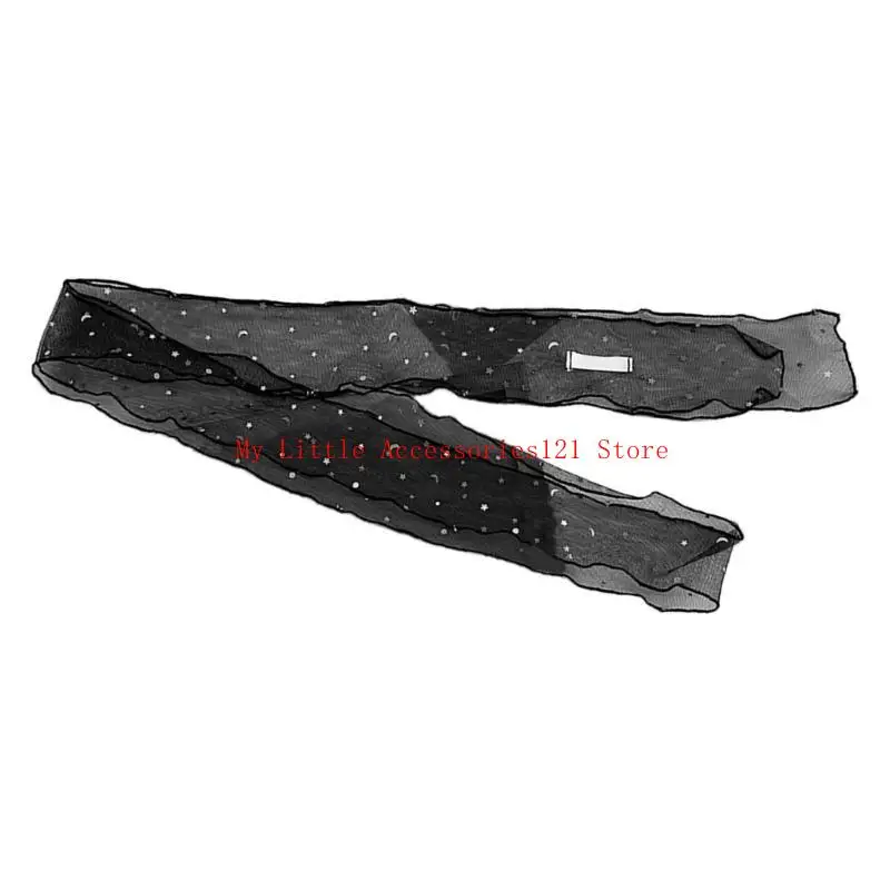 

Stylish 90s Long Skinny Silk Scarf Soft and Lightweight Neck Wrap Decoration for Lady Women Vintage Trendy Neck Belt