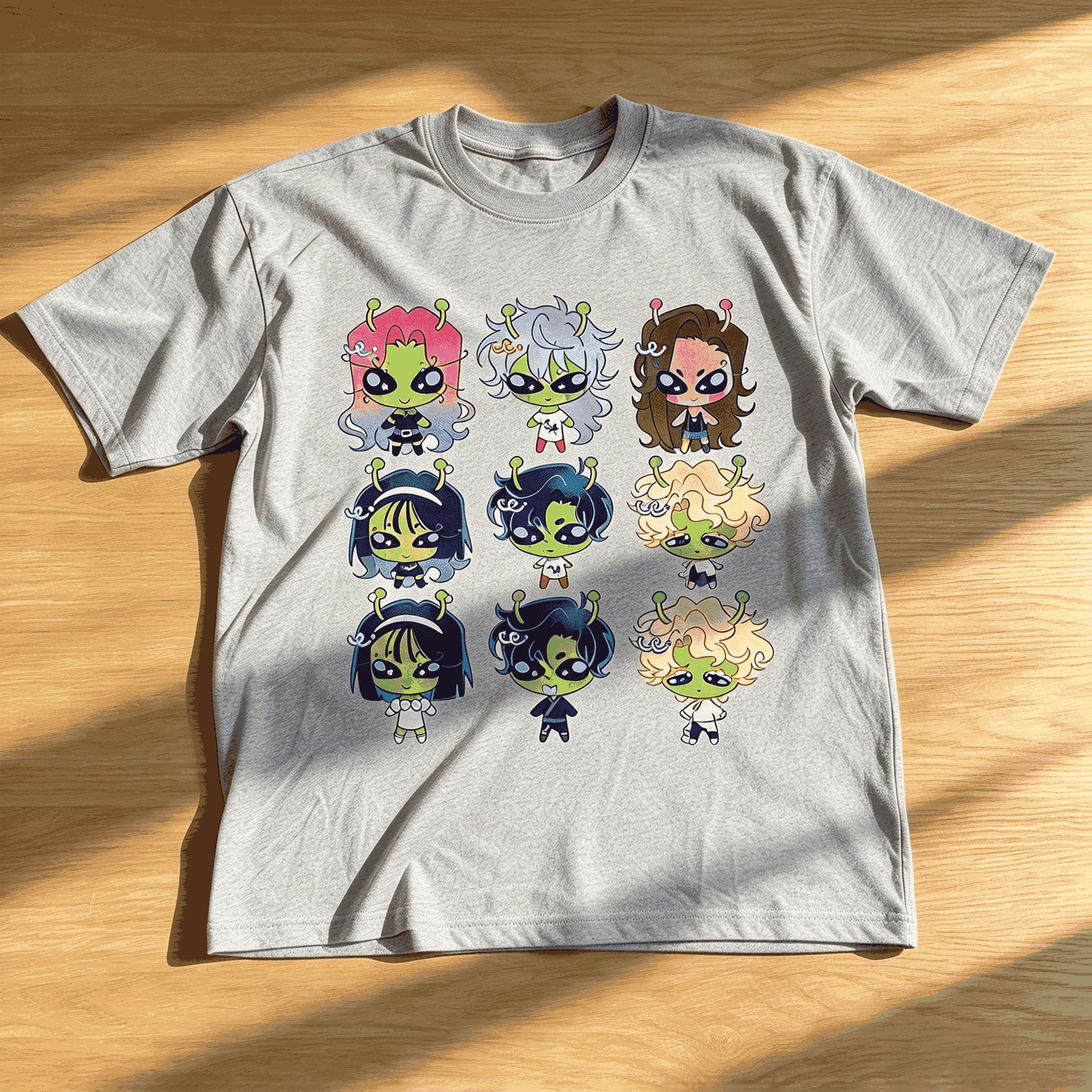 Alien Stage Cotton Retro Unisex Casual Fashion T-shirt High Street Oversized Unisex Trendy Print T-shirts Breathable hot product