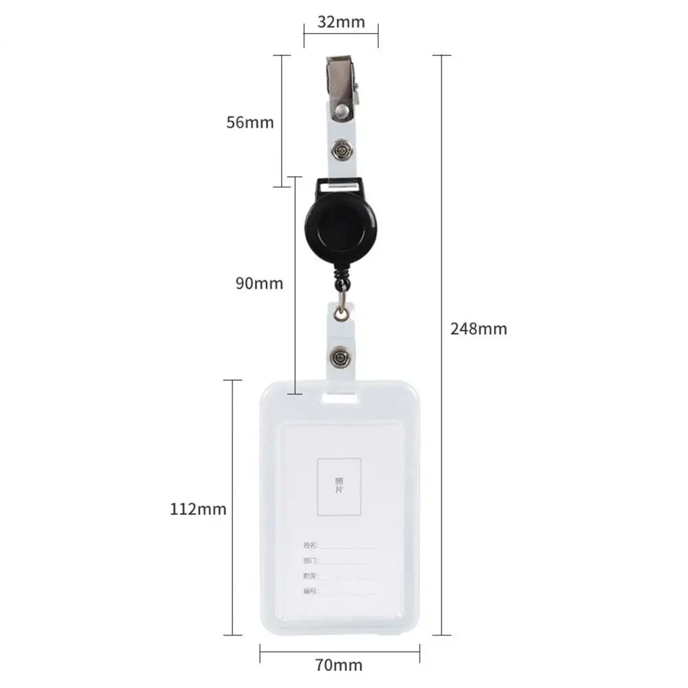 Зажим для рабочей карты Выдвижная конструкция гладкая поверхность Водонепроницаемая Встроенная Рабочая искусственная легкая в вытягивании Пряжка школьные принадлежности