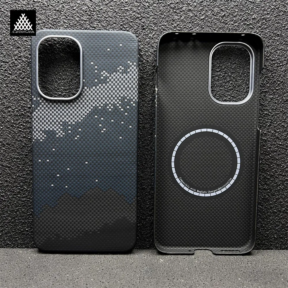

For OnePlus ACE 6 Real Aramid Kevlar Fiber Magnetic Case Super Light Slim Matte Touch ACE6 Phone Magsafe Protective Cover