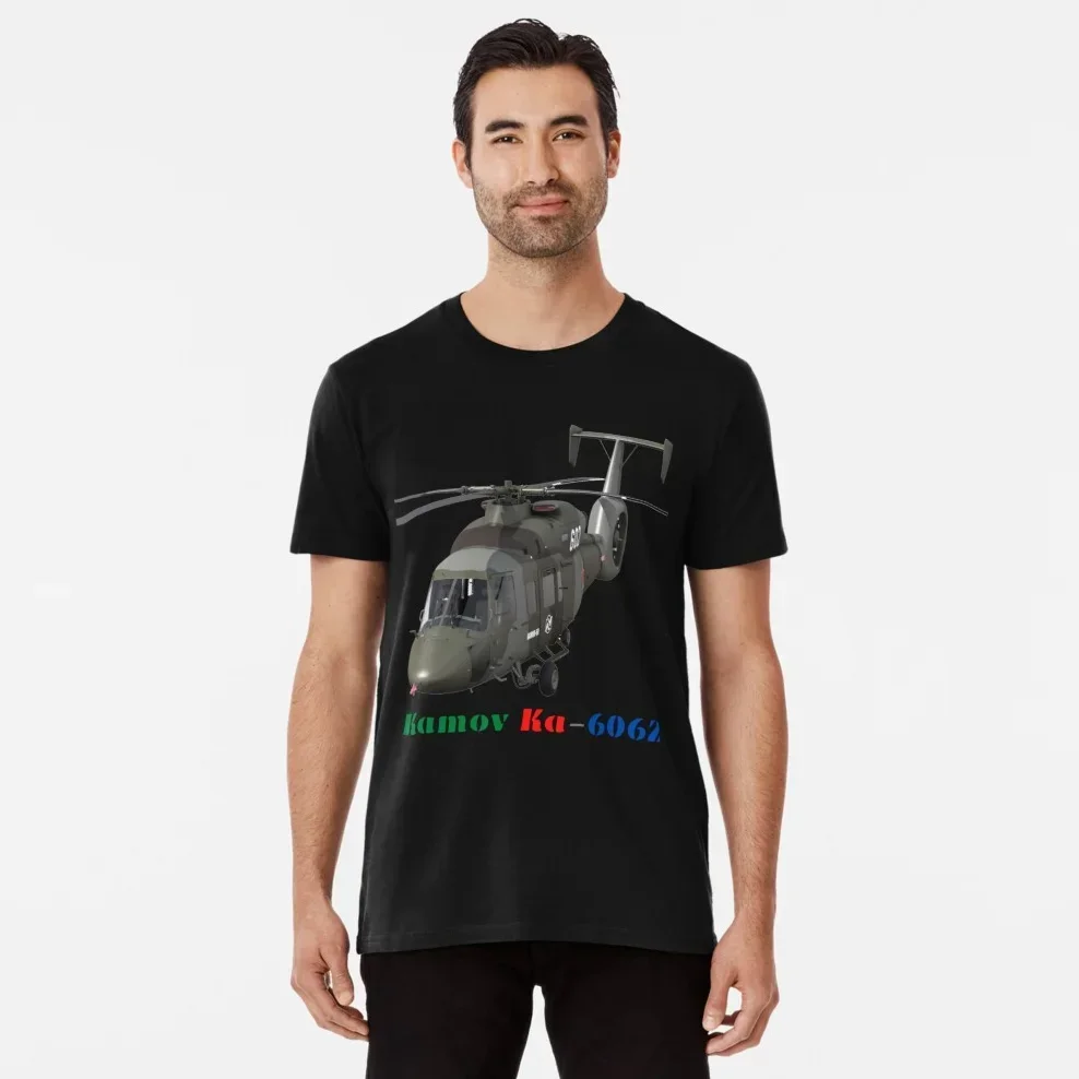 

Russian Ka-60 Killer Whale Military Transport Helicopter T-Shirt 100% Cotton O-Neck Short Sleeve Summer Casual Mens T-shirt