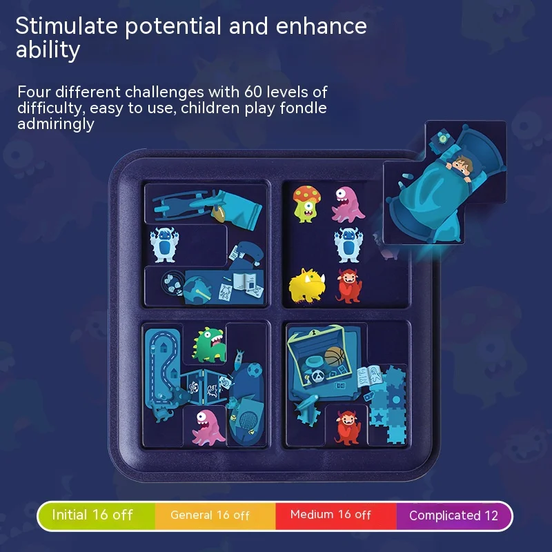 Puzzle Monster Maze Strategy Board Games Portable Hide and Seek Multiplayer Interactive Party Table Game Toys Gift for Kids