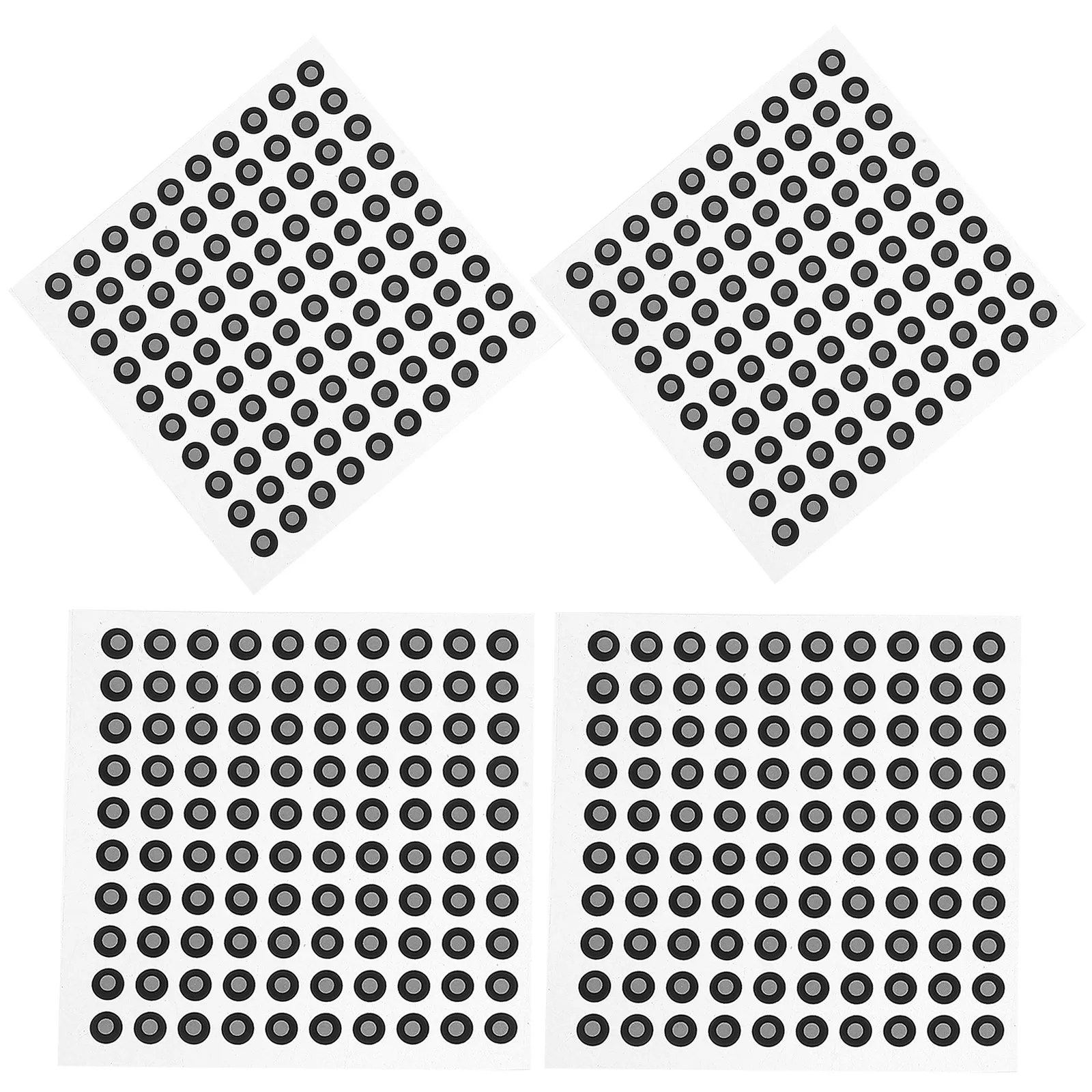 

200 Reflective Tracking Dots 4 Sheet Set 6Mm Inner 10Mm Outer Diameter for 3D Scanner Scanning Systems Diffuse Reflection