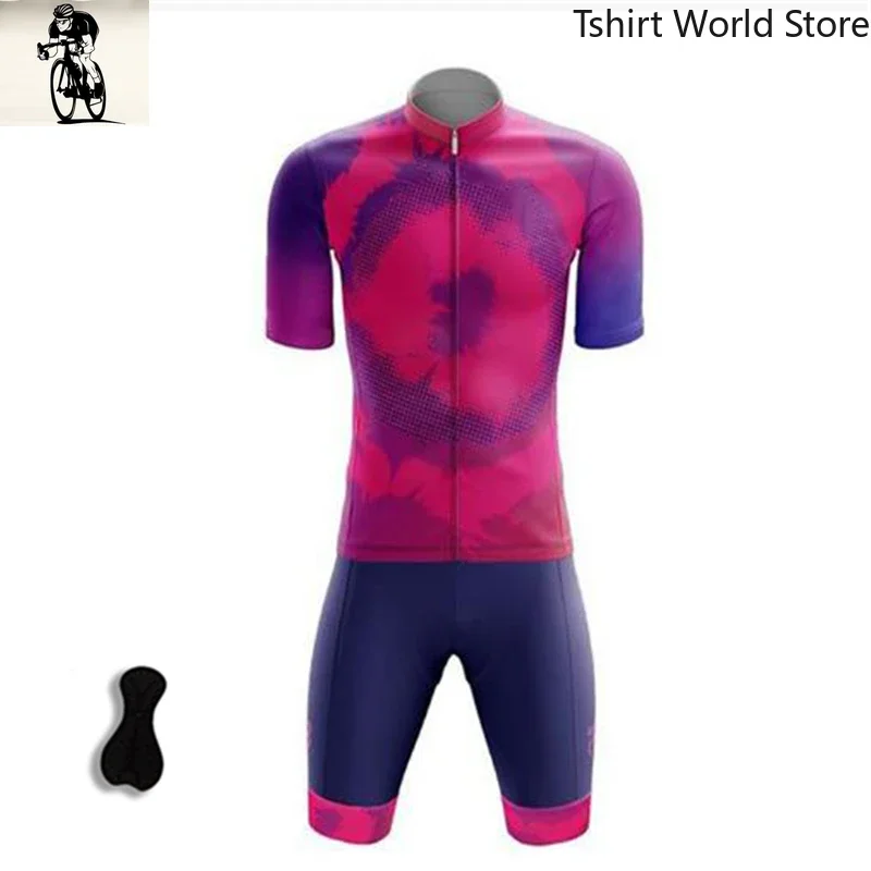 

Jersey Jumpsuit Racing Sweatshirt Men's Triathlon Short-sleeved Cycling Ciclismo MTB Cycling Jersey Set