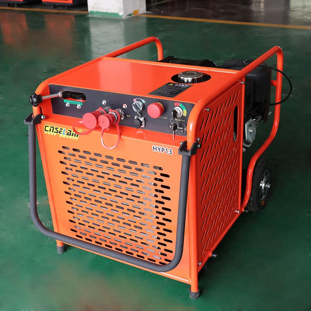 Portable 13HP high pressure hydraulic power station driven hydraulic tools