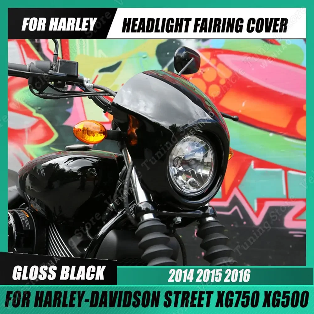 

FOR HARLEY-DAVIDSON "STREET" SERIES XG500 XG750 750 500 HEADLIGHT FAIRING COVER KITS MOTORCYCLE MASK COVER GUARD 2014 2015 2016