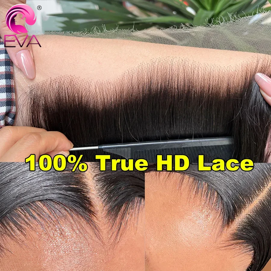 Eva HD 7x5 9x6 Lace Closures Straight Pre Plucked Swiss HD Lace Closure Only 100% Remy Human Hair 13x6 HD Lace Frontal Closure
