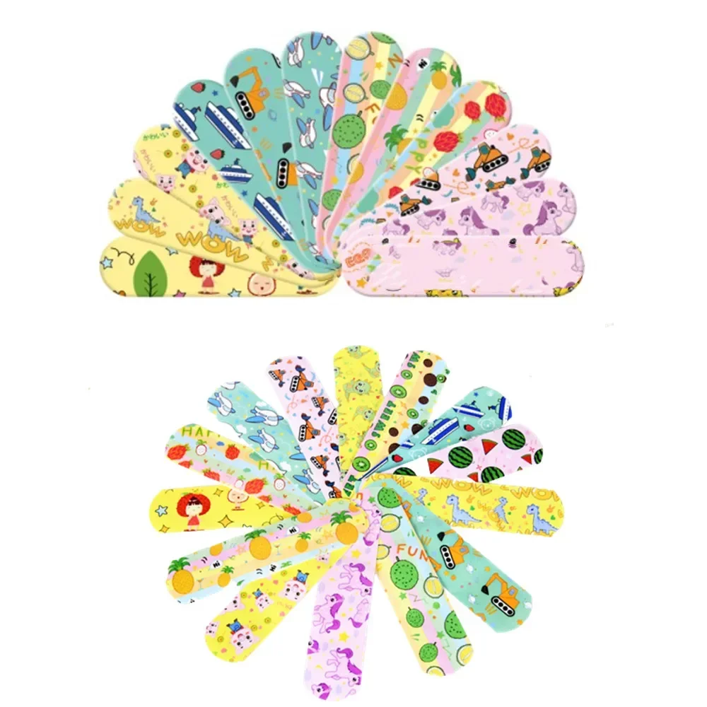 120 ピース/セット漫画バンドエイドかわいい子供の石膏応急処置創傷包帯パッチ絆創膏キットアクセサリー