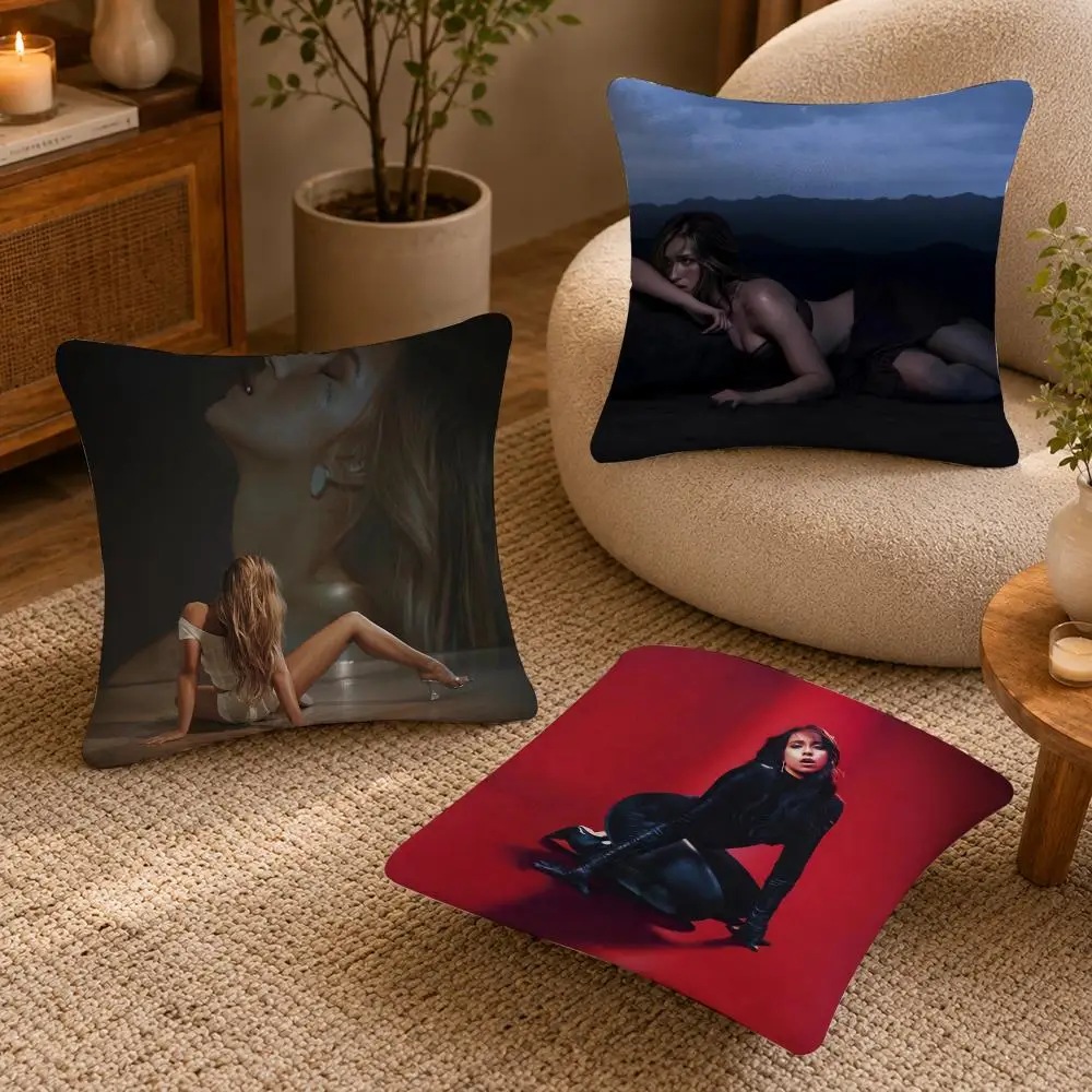 Singer T-Tate M-McRae Cushion Cover Soft Short Plush Pillow Case Double Sided Print Washable Sofa Bed Home Decor Gift