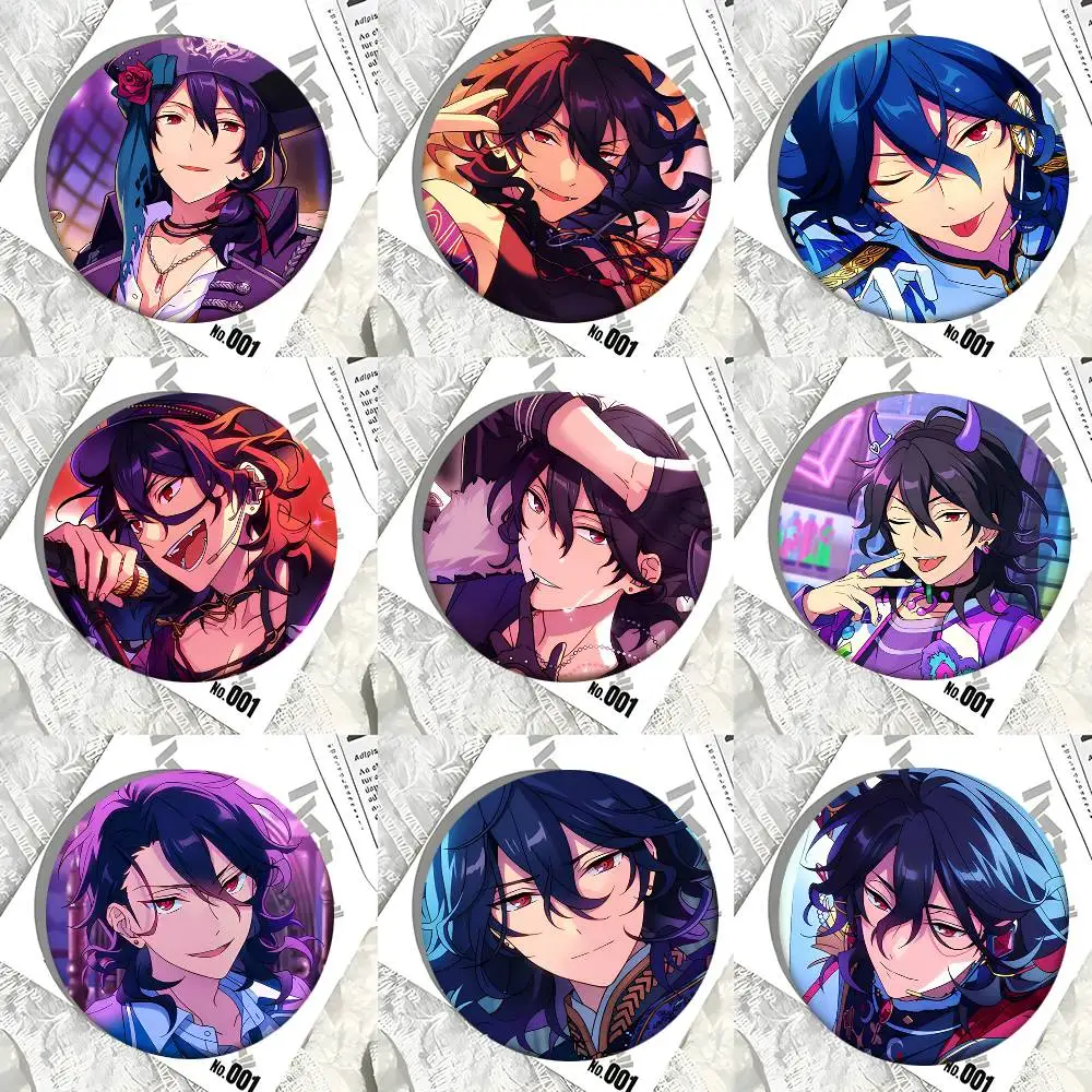 Music Game Ensemble Stars Sakuma Rei Round Badge Creative Brooch Clothing Backpack Accessories Lapel Pin