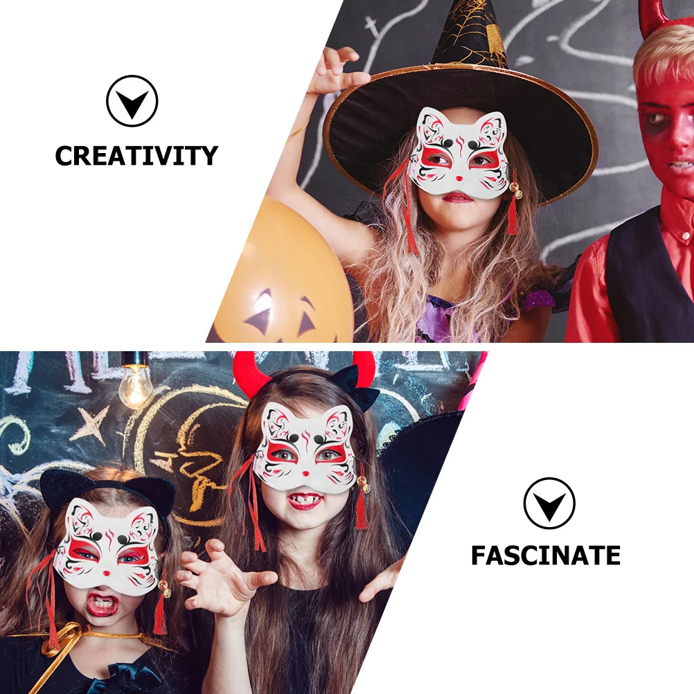 

2 шт., полумаска с лисами, вечерние карнавальный костюм, пластиковая декоративная маска для выступлений, декор для вечеринки, реквизит для фотосессии, декор для лица для косплея