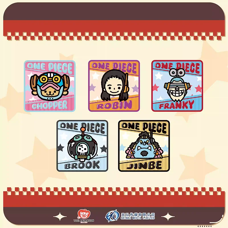1pc Official Licensed One Piece Egghead Chibi Square Pin Badge Blind Box with Hidden Style,Perfect Surprise Gift for Friends.