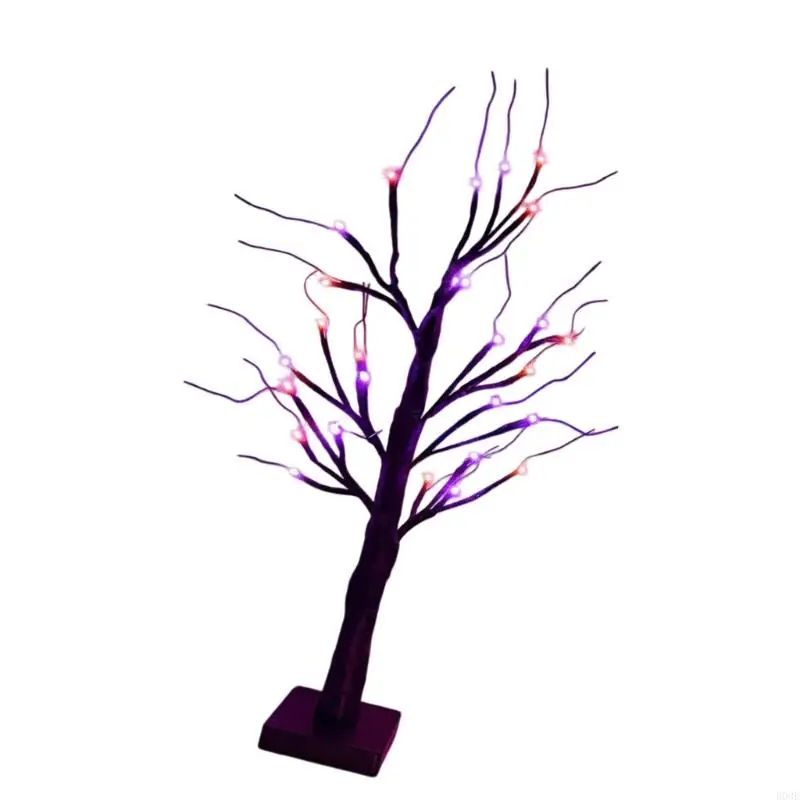 Beleuchteter LED-Kunststoff-Halloween-Baum-Ornament, batteriebetrieben, USB-betrieben, Festival-Dekoration für Zuhause B03E – Detail 4