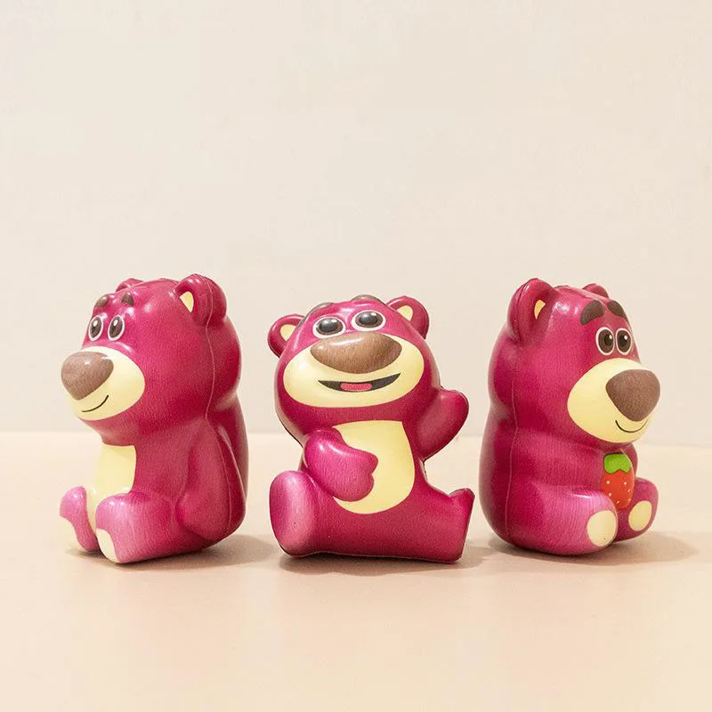 Kawaii Cute Lotso Slow Rebound Relaxation Toy Desktop Ornaments Cure Relax Toy Cartoon Anime Gifts For Girlfriends and Children