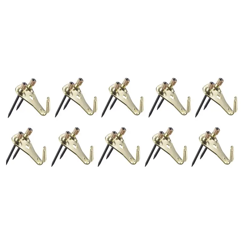 B29C-200 Pack 50 Lbs Picture Frame Hangers Hooks With Nails, Heavy Duty Plaster Wall Pro Photo/Heavy Mirror Hanging Kit