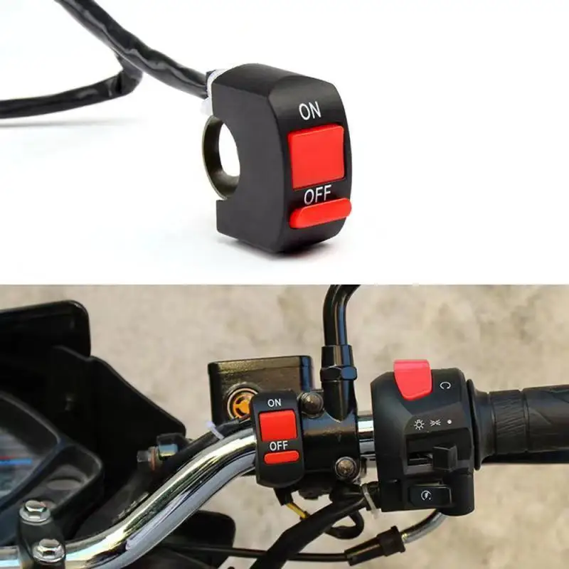 

Universal Motorcycle Handlebar Flameout Switch ON OFF Button for Scooter Headlight Motorbike Acessories Moto ATV Bike DC12V/10A