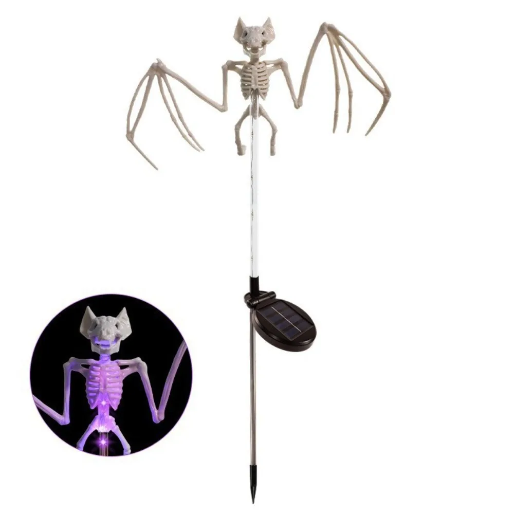 Waterproof Halloween Bat Solar Light Windproof High-Efficiency Solar Panels Outdoor Solar Light Stick-in-the-ground